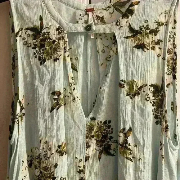 Free people swing tunic mint green with pockets sleeveless long line Small - Picture 6 of 11